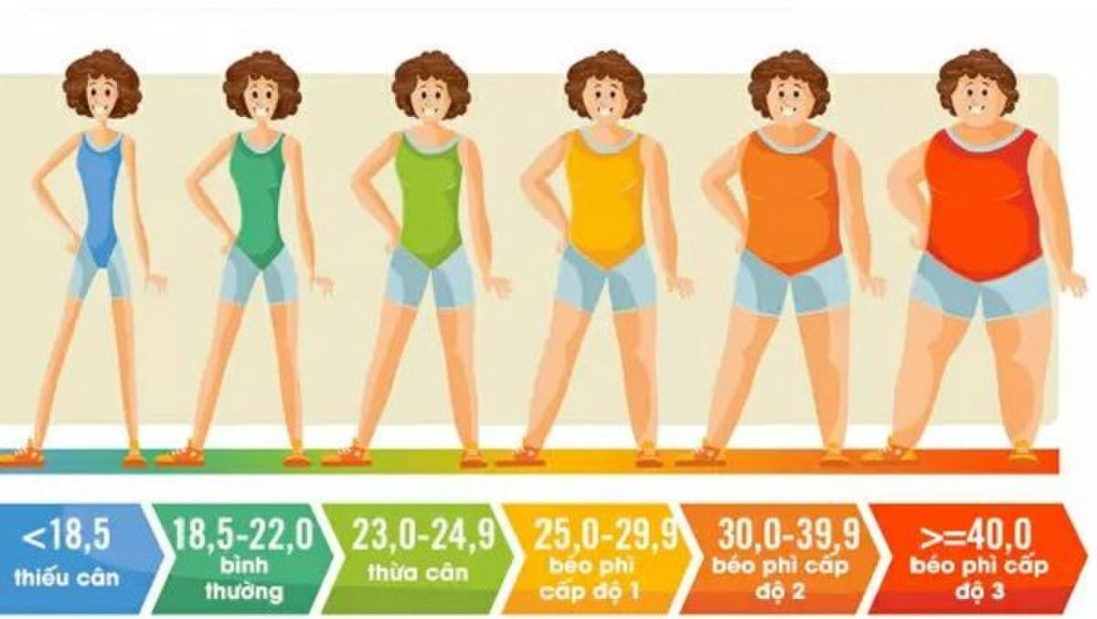 Cân nặng và chiều cao theo chỉ số BMI